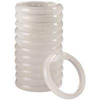 RING SHOWER CURTAIN FROST 12PC