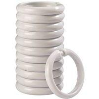ORING SHOWER CURTAIN WHT 12PC
