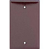 WALL PLATE 1GANG BLANK STD BRN