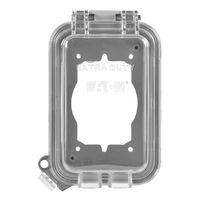 COVER BOX WTHR 1 GANG CLEAR
