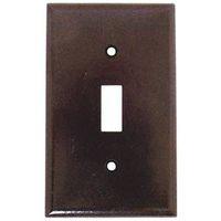 WALL PLATE TOGGLE 1GANG BROWN