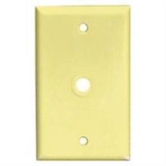 WALL PLATE TV/COAXIAL 1G IVORY