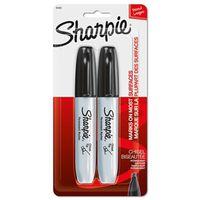 MARKER PERMNT CHISEL TIP BLK