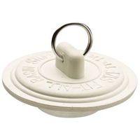 DRAIN STOPPER WHITE RUBB 1-1/2