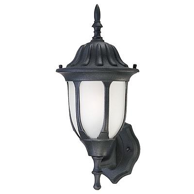 6" BLK WALL LANTERN