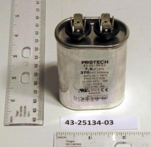 RHE43-25134-03 CAPACITOR - 7.5/370 SINGLE OVAL