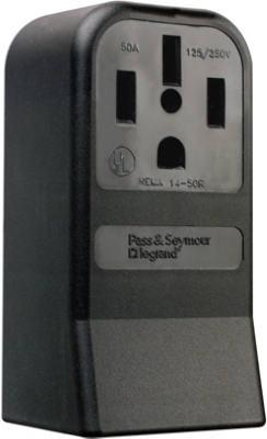 50A BLK 3P RANGE OUTLET