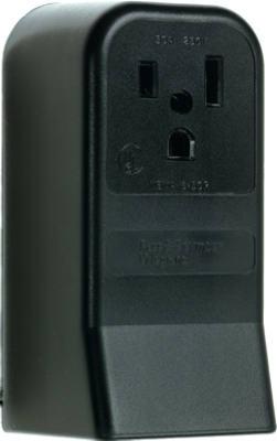 50A BLK 2P SURF OUTLET