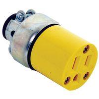 CONNECTOR GROUNDG YEL 15A 125V