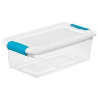 BOX LATCHING W/LID PLSTC 6QT
