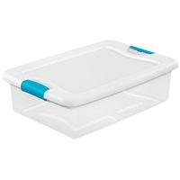 BOX LATCHING W/LID PLSTC 32QT