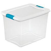 BOX LATCHING W/LID PLSTC 25QT