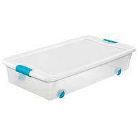 BOX LATCH WHL W/LID PLST 56QT