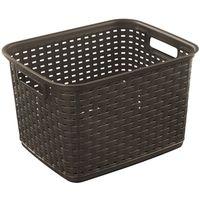 BASKET TALL WEAVE ESPRESSO