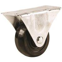 CASTER RGD PLT-MTD BLK 2-1/2IN