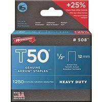 Arrow T50 Series 50824 Staple For: T50 OC Stapler 3/8 in W Crown 1/2 in L Leg
