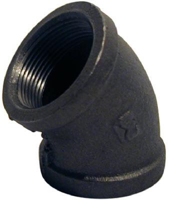 2" BLK 45 DEG Elbow