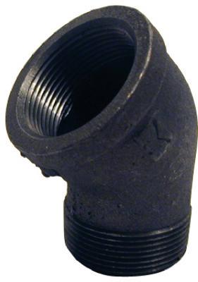 1/2 BLK STREET ELBOW