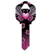 KW1-30 KYBLNK HEART BLK/PINK