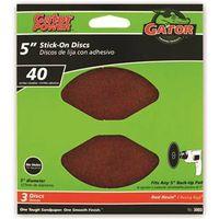 5IN 40GRIT PSA DISC 3PK