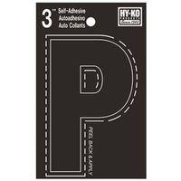LETTER HOUSE P 3IN  VINYL BLK