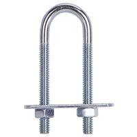 BOLT U STEEL 1/4X3/4X2.5 ZN