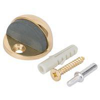 DOOR STOP LOW RISE FLOOR BRASS