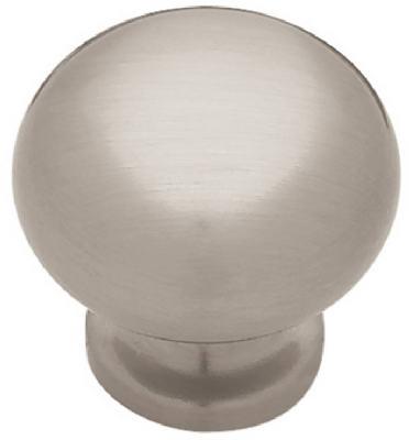 1-1/8" Sat NI RND Knob