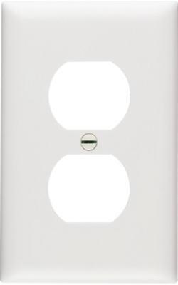 WHT 1G 1DPLX WALL PLATE