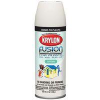 PAINT SPRAY PLSTC SAT WHT 12OZ