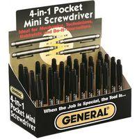 SCREWDRIVER MINI 4-7/8IN 4N1