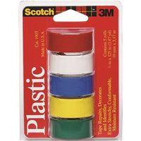 TAPE PLASTIC ASSTD COLOR 5PK