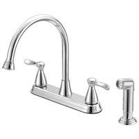FAUCET KTN 2-HANDLE CHROME 8IN