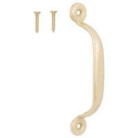 DOOR PULL 4-3/4IN SATIN BRASS