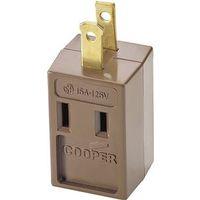 TAP OUTLET 3 BRN 15A 125V