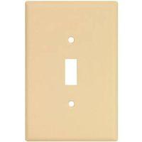 WALL PLATE JMBO TGL 1GANG IVRY