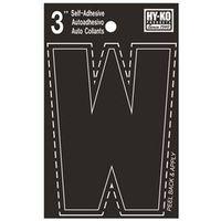 LETTER HOUSE W 3IN  VINYL BLK