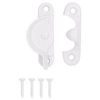 SASH LOCK 2-1/2IN WHITE COATED