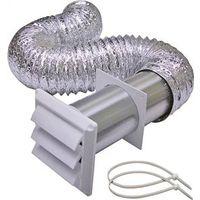 VENT KIT DRYER PLST 4INX8FT WH