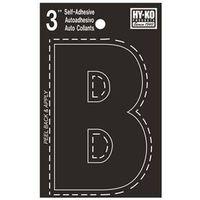 LETTER HOUSE B 3IN  VINYL BLK