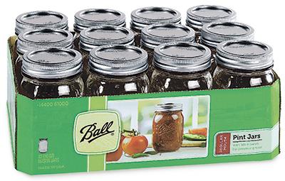 12PK PT Reg Mason Jar          *