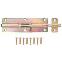 BARREL BOLT STL 6IN SAT BRASS