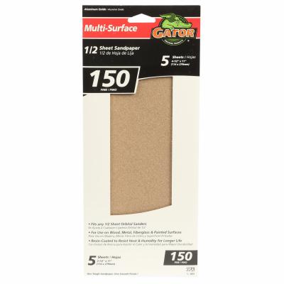 5PK 4x11 150G Sandpaper