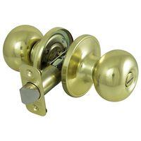 KNOB PRIVACY BALL POL BRASS VP