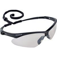 GLASSES SAFETY BLK W/CLR LENS
