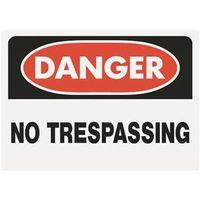 SIGN OSHA NO TRESPASSING