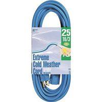 CORD EXT COLDFLX 16/3X25FT BLU