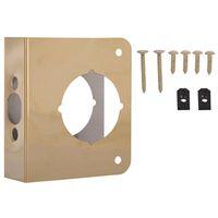 DOOR REINFORCER 4X4-1/2IN BRS