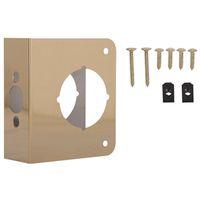 DOOR REINFORCER 4X4-1/2IN BRS