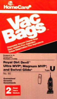 2PK Eureka B Vac Bag